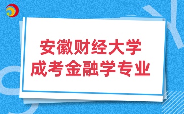 安徽财经大学成考专业