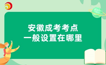 安徽成考考点一般设置在哪里